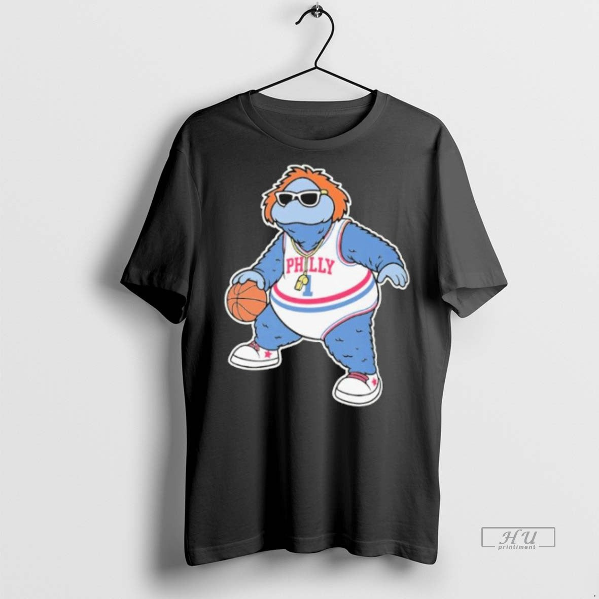 Officials Philadelphia 76ers Big Shot Mascot Premium Tee Shirt Sweater
