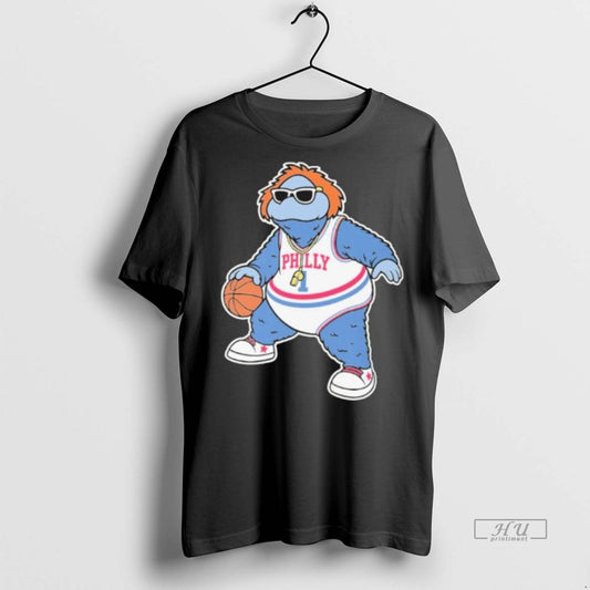 Officials Philadelphia 76ers Big Shot Mascot Premium Tee Shirt Sweater