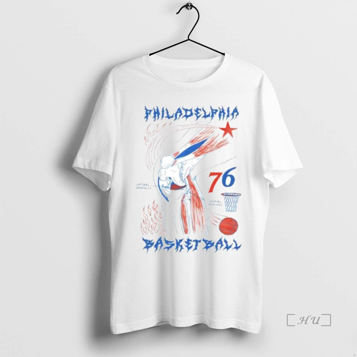 Officials Philadelphia Basketball Knee 76 Ornaments
