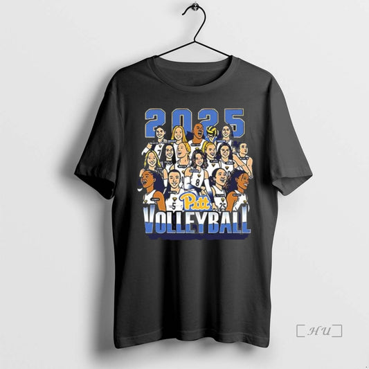 Officials Pitt Panthers Volleyball Rally Roster Caricature 2025 Team Players T Shirt Sweater