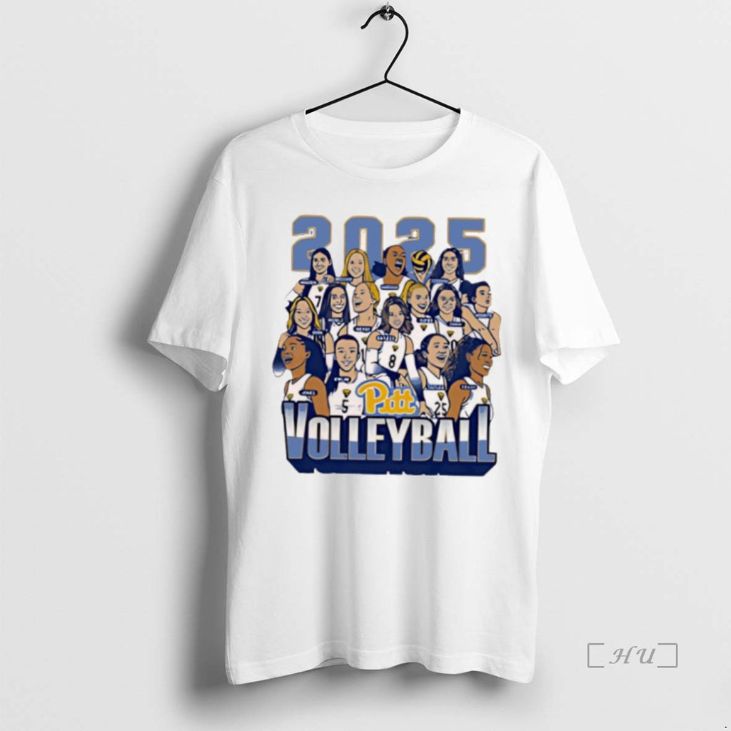 Officials Pittsburgh Panthers Volleyball Caricature 2025 All Team T Shirt Sweater