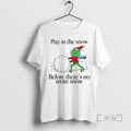 Officials Play In The Snow Before Theres No More Snow Globe Premium T Shirts Sweater