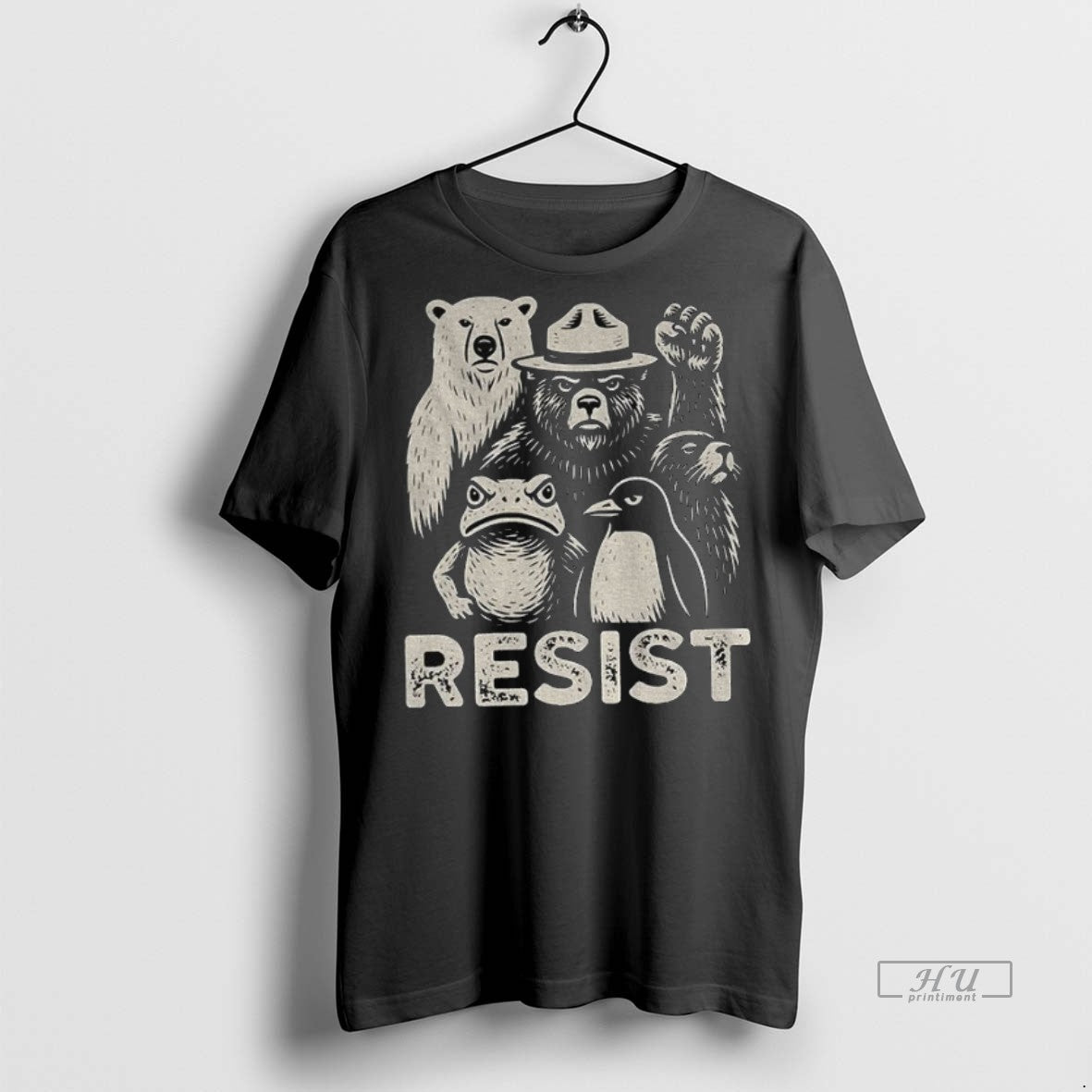 Officials Polar Bear Ranger Beaver Frog Penguin Resist Animals Protest Anti Trump Tee Shirt Sweater