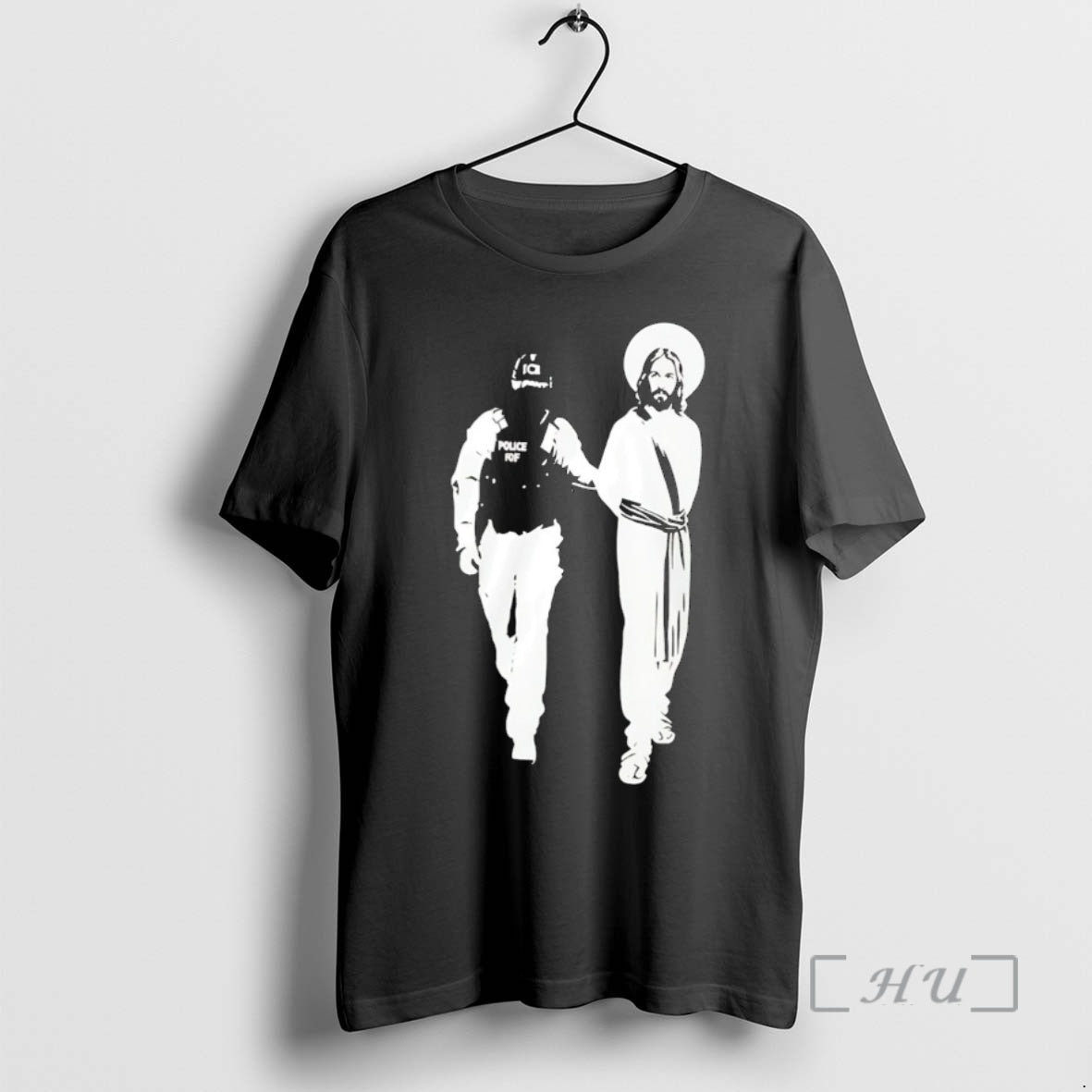 Officials Police Arrested Jesus Ice Detaining Jesus Christmas Premium T Shirt Sweater