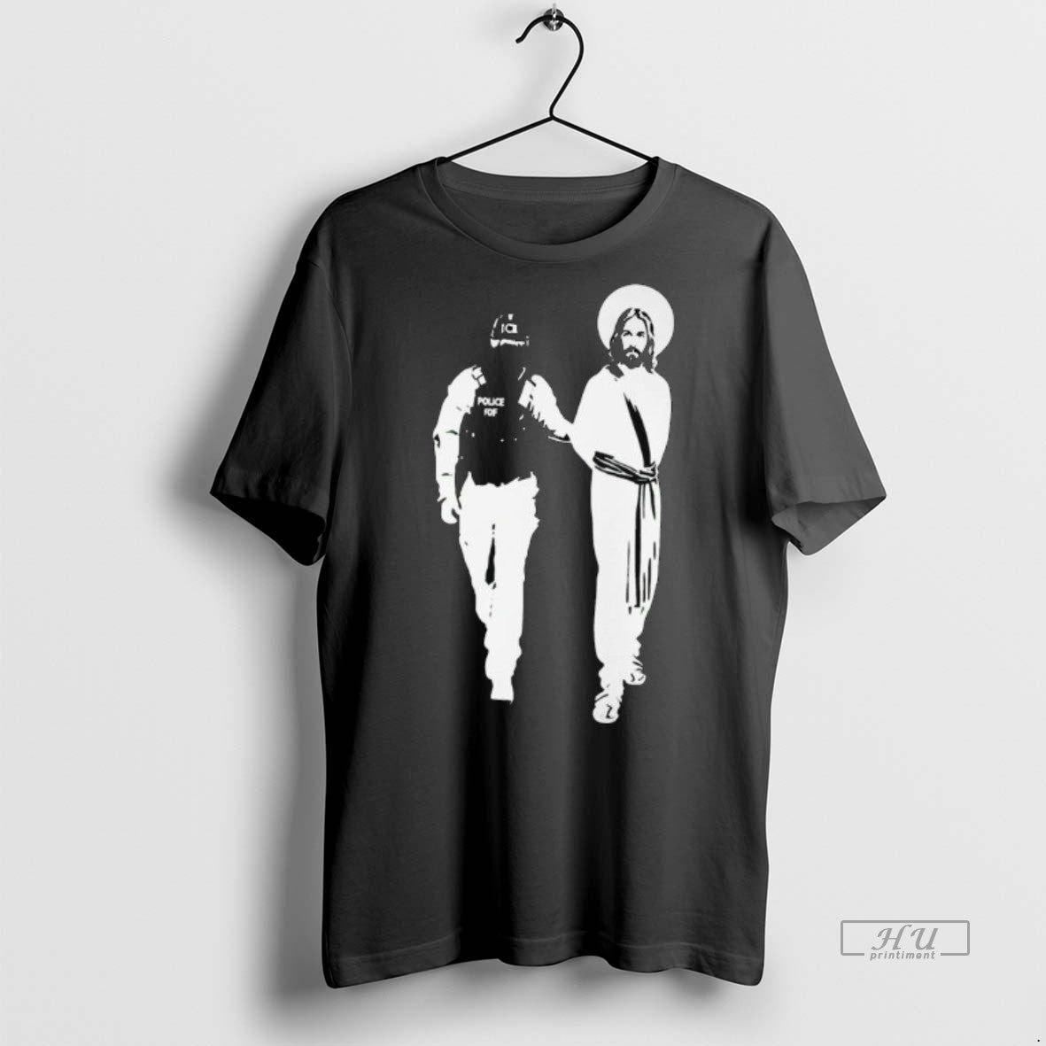 Officials Police Arrested Jesus Ice Detaining Jesus Long Sleve Premium Tee Shirt Sweater