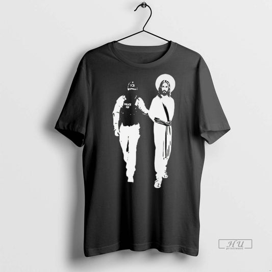 Officials Police Arrested Jesus Ice Detaining Jesus Long Sleve Premium Tee Shirt Sweater
