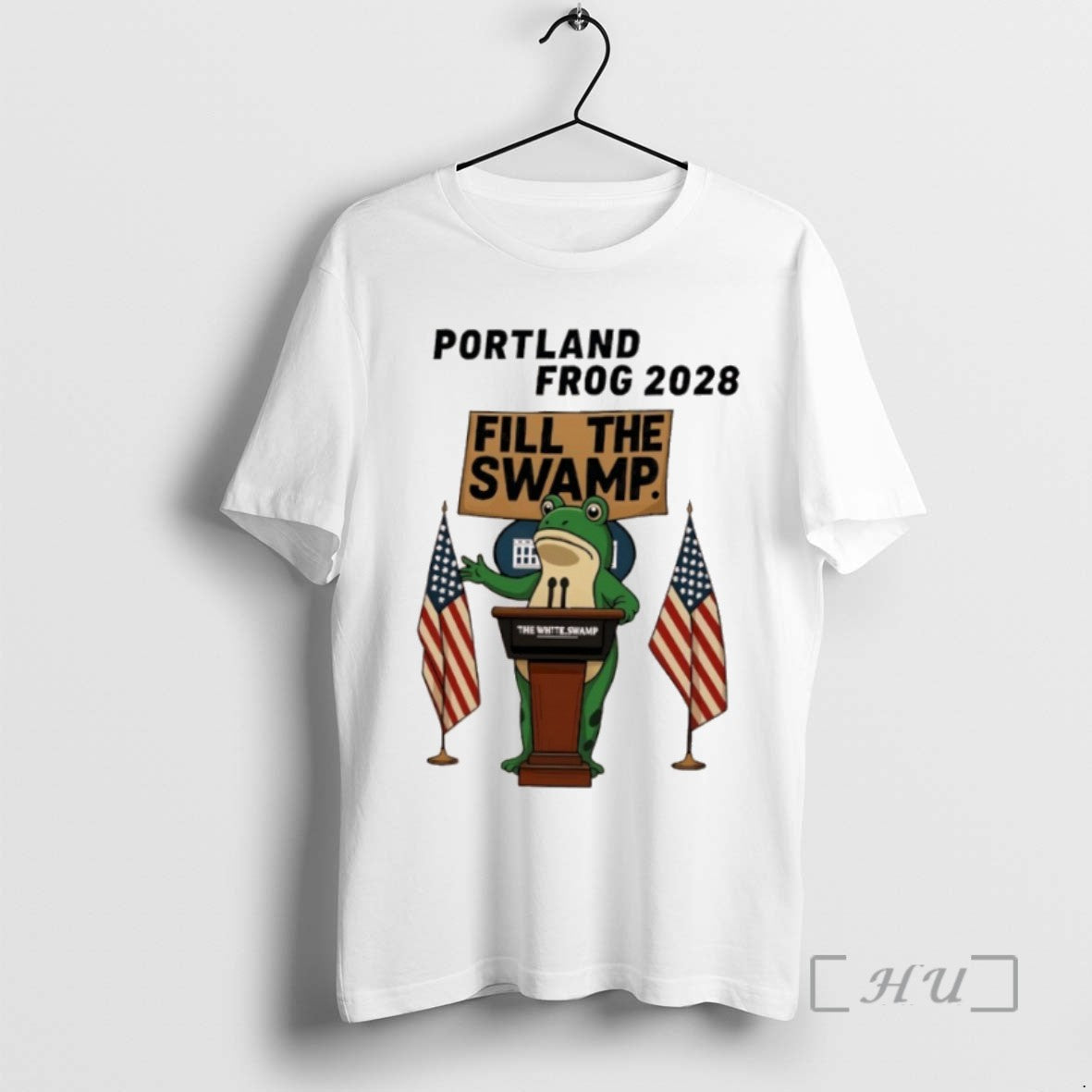 Officials Portland Frog 2028 Ribbed Round Neck Tee Shirt Sweater