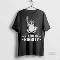 Officials Portland Frog Statue Of Ribbity Frog Liberty Political Premium Tee Shirt Sweater