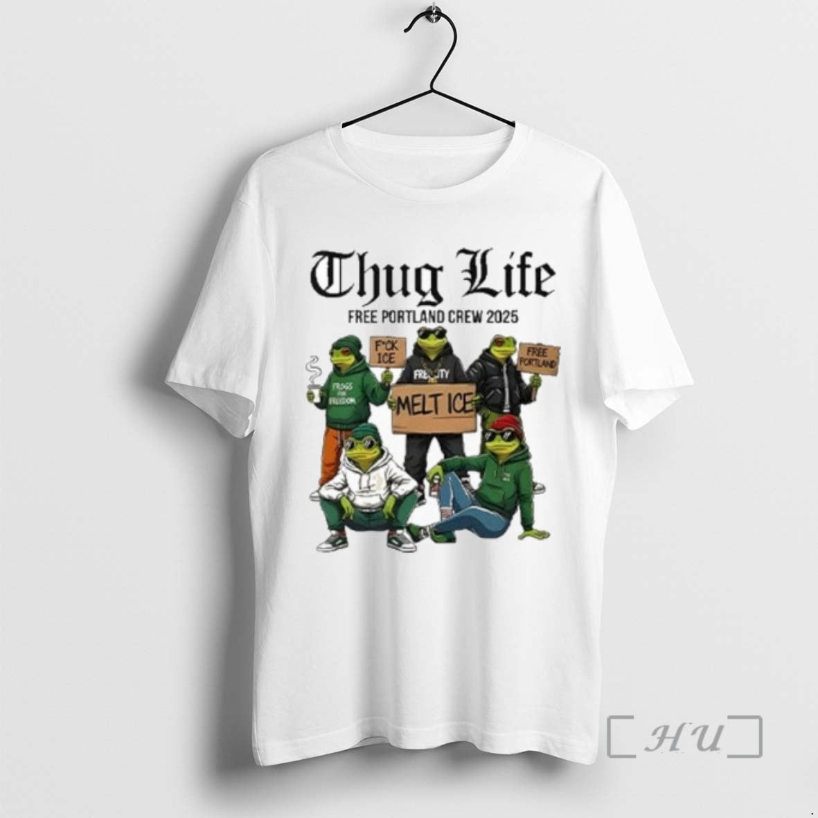 Officials Portland Frog Thug Life Free Portland Crew 2025