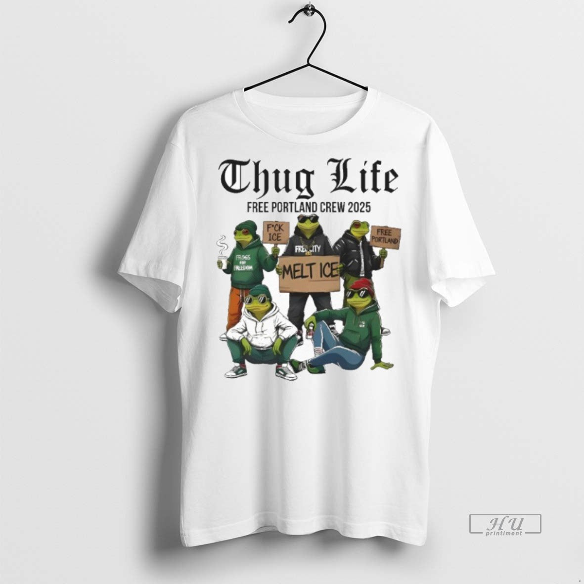 Officials Portland Frog Thug Life Tee Shirt Sweater