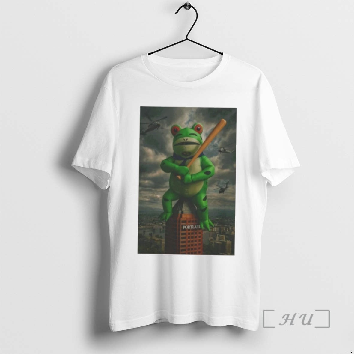 Officials Portland Hero Anti Ice Frog Graphic Tee Shirt Sweater