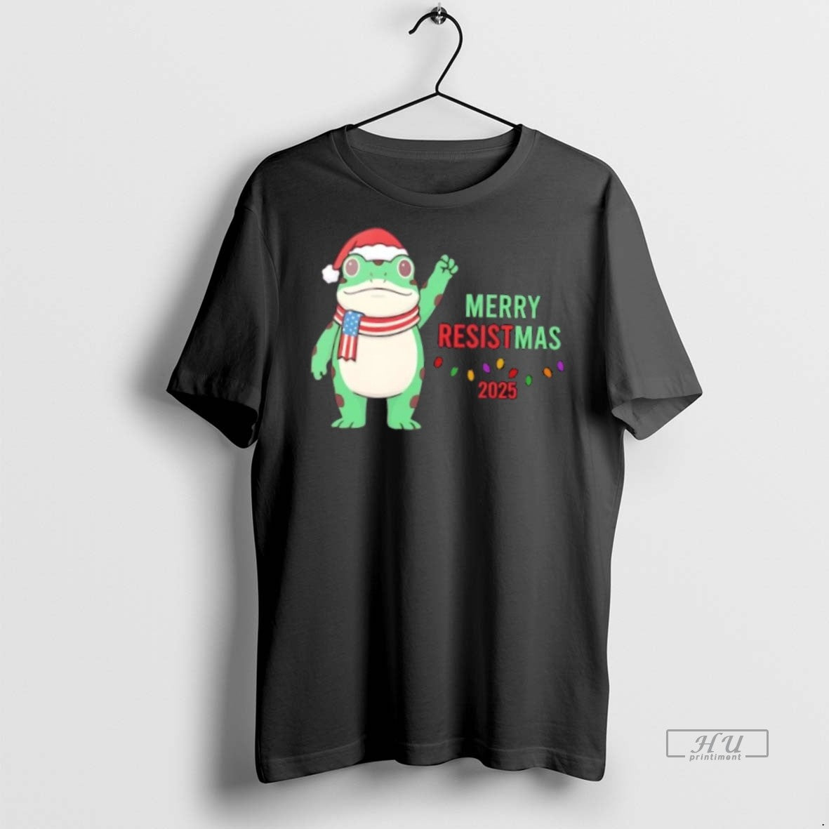 Officials Portland Protest Frog Merry Resistmas 2025 Christmas Premium Tee Shirt Sweater