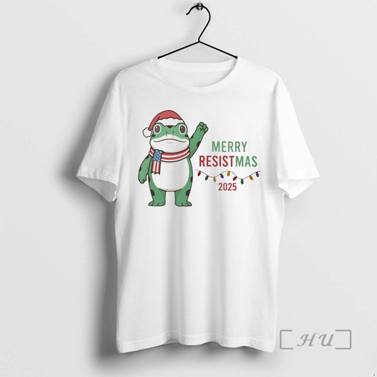 Officials Portland Frog Merry Resistmas 2025 Christmas