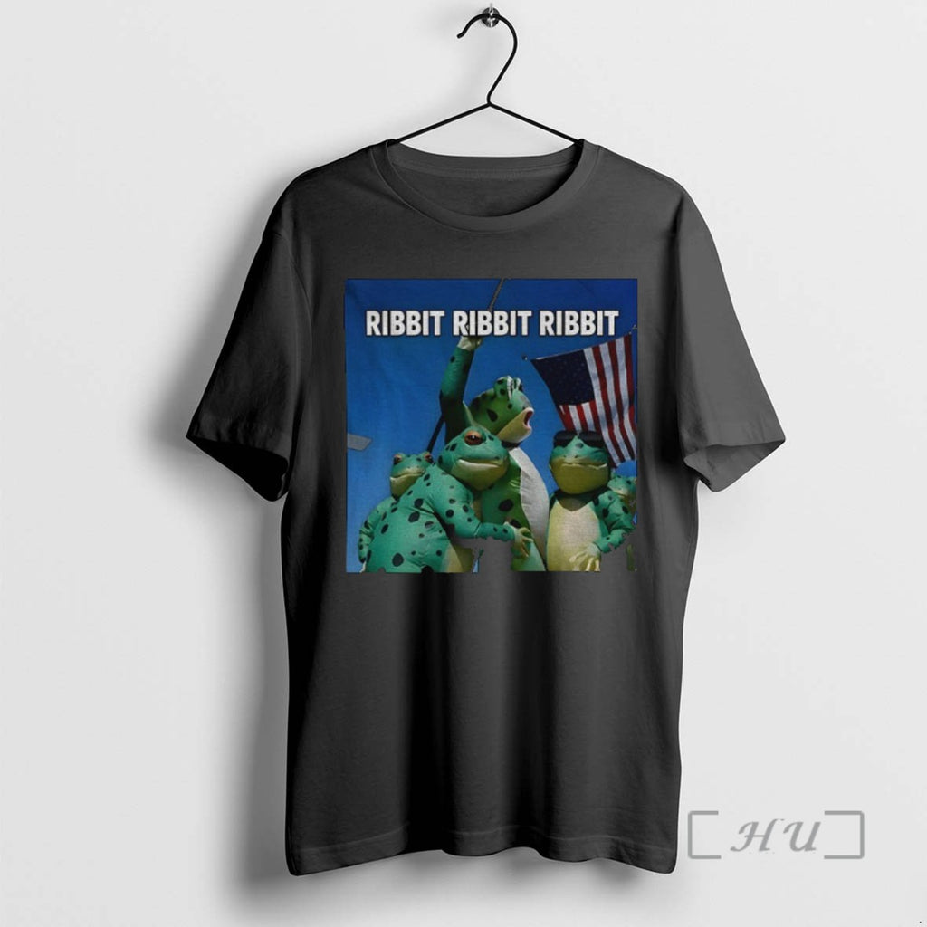 Officials Portland Frog Ribbit Ribbit Ribbit Resist American Flag Frog Gift