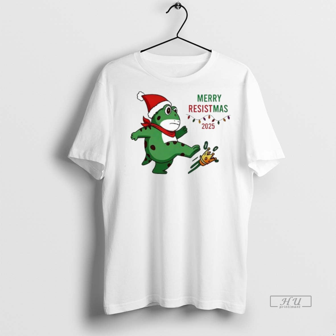 Officials Portland Protest Frog Merry Resistmas Premium Tee Shirt Sweater