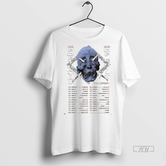 Officials Portrayal Of Guilt Europe Uk 2025 Tour Head Premium Tee Shirt Sweater