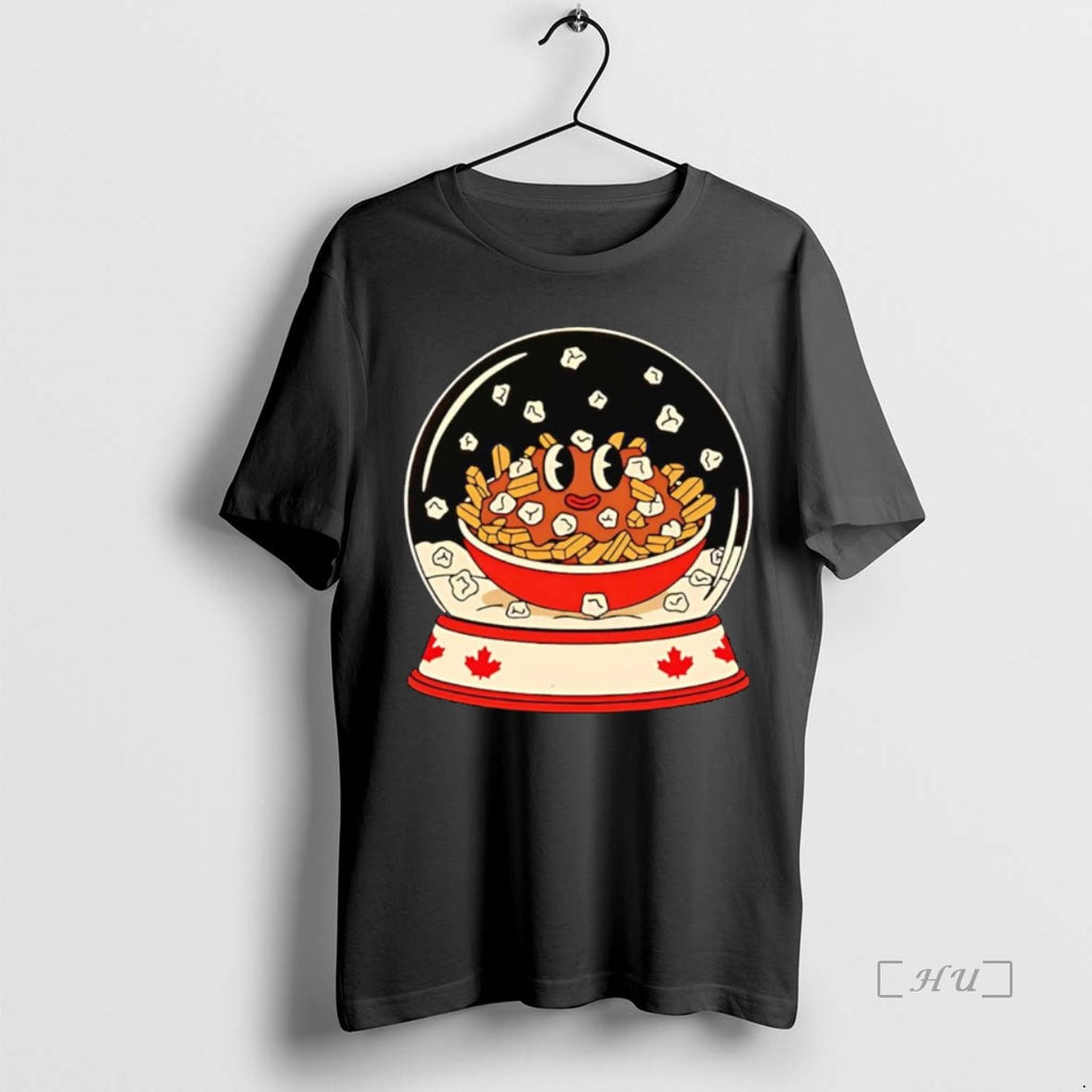 Officials Poutine Snow Globe Christmas Premium T Shirt Sweater