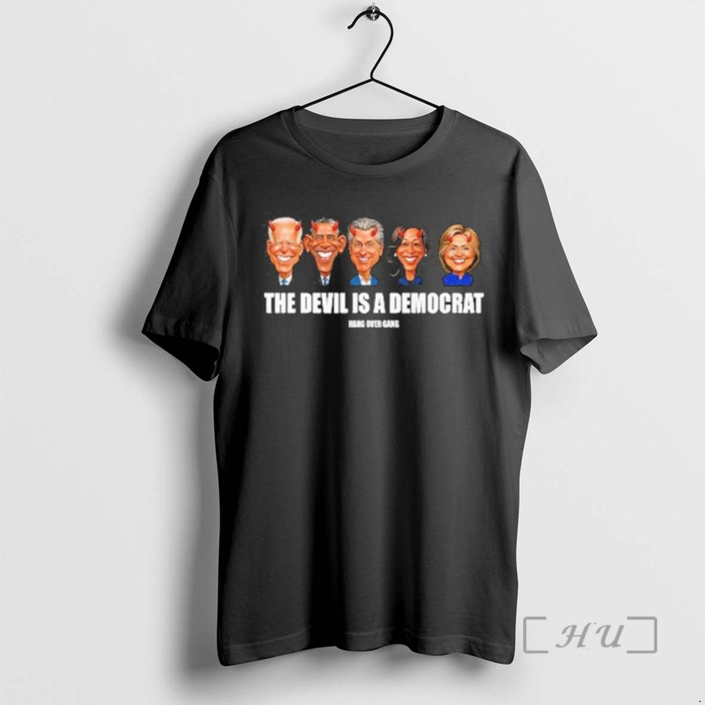 Officials Presidents The Devil Is A Democrat Hand Over Gang Tee Shirt Sweater