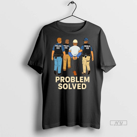 Officials Problem Solved Police Ice Construction Graphic Premium Tee Shirt Sweater
