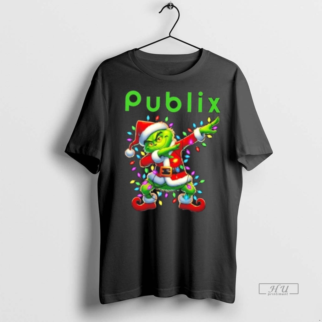 Officials Publix Grinch Dabbing Merry Christmas Premium Tee Shirt Sweater