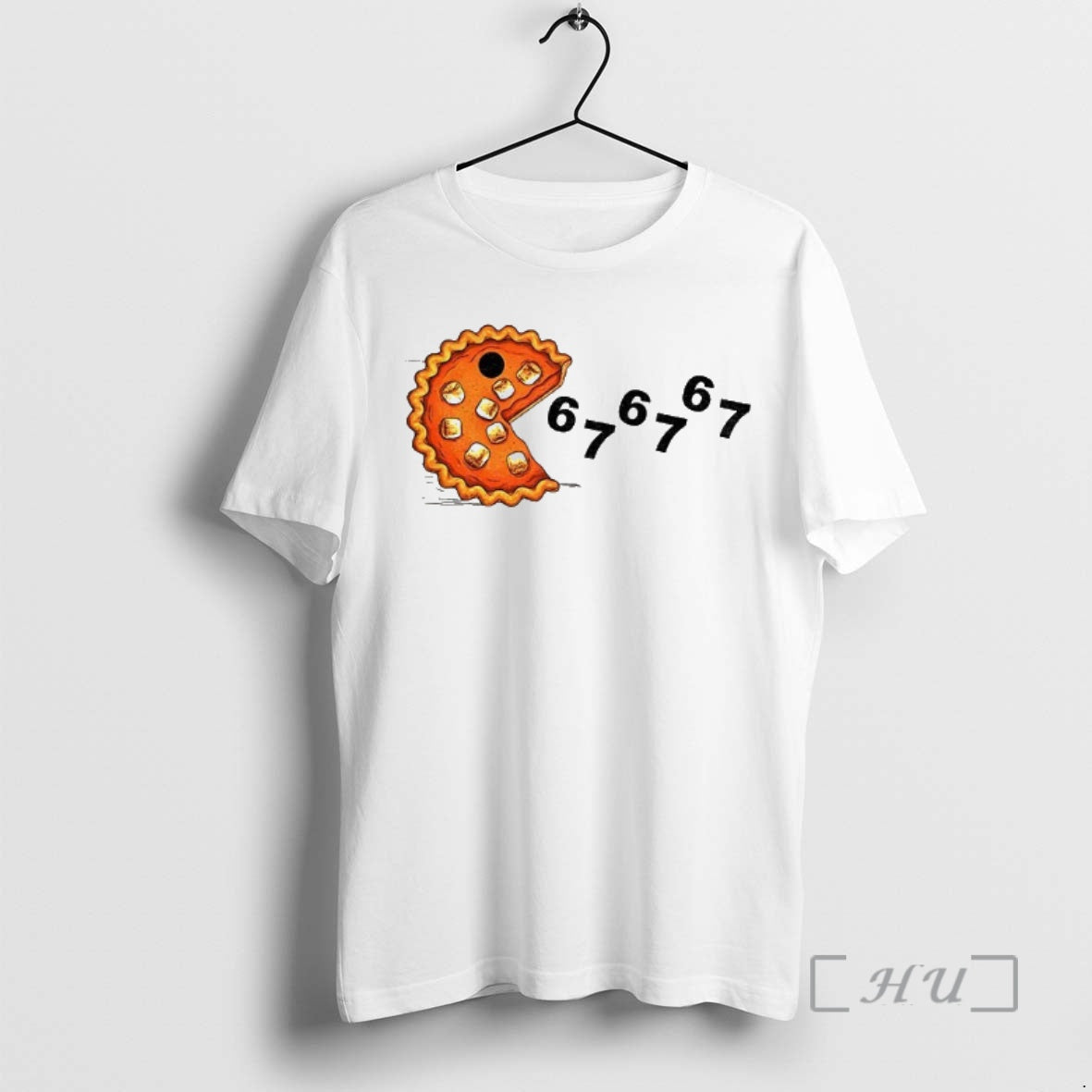 Officials Pumpkin Pie Cake Pacman Eating 67 67 Meme Happy Fall Premium T Shirt Sweater