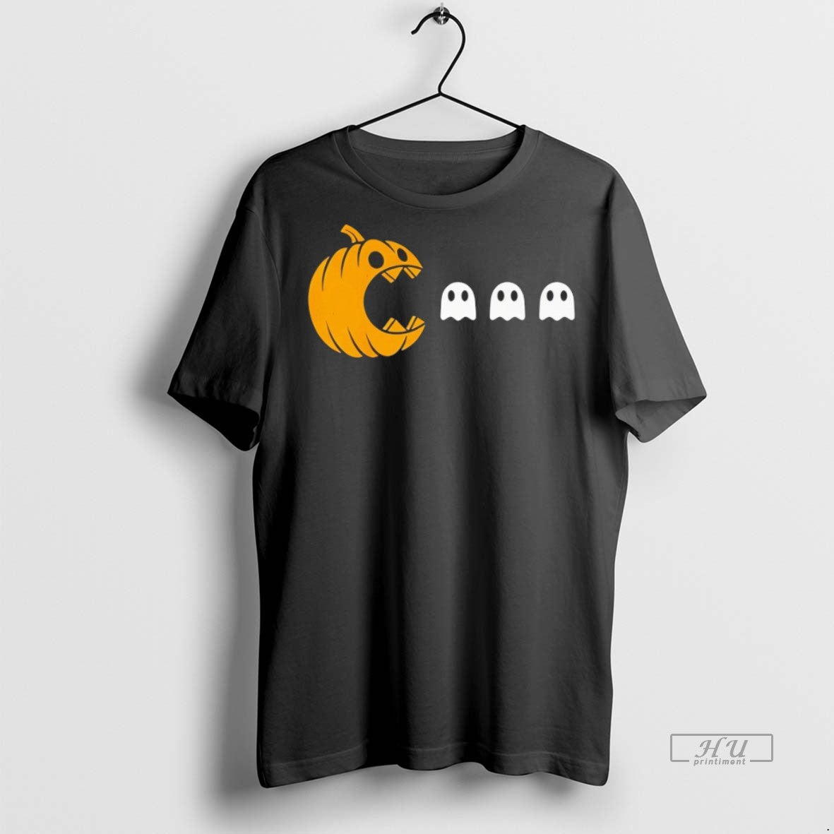 Officials Pumpkin Eating Ghost Halloween Tee Shirt Sweater