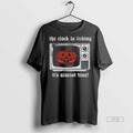 Officials Pumpkin On Tv The Clock Is Ticking Its Almost Time Tee Shirt Sweater