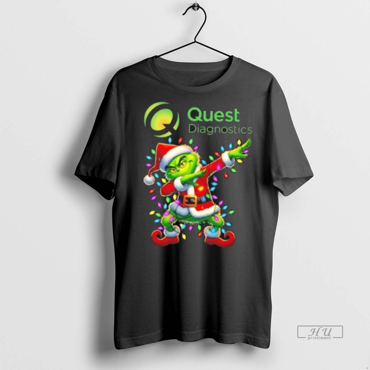 Officials Quest Diagnostics Grinch Dabbing Merry Christmas Premium Tee Shirt Sweater