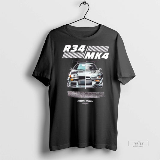 Officials R34 Vs Mk4 Jdm Icons Side By Side Car Premium Tee Shirt Sweater