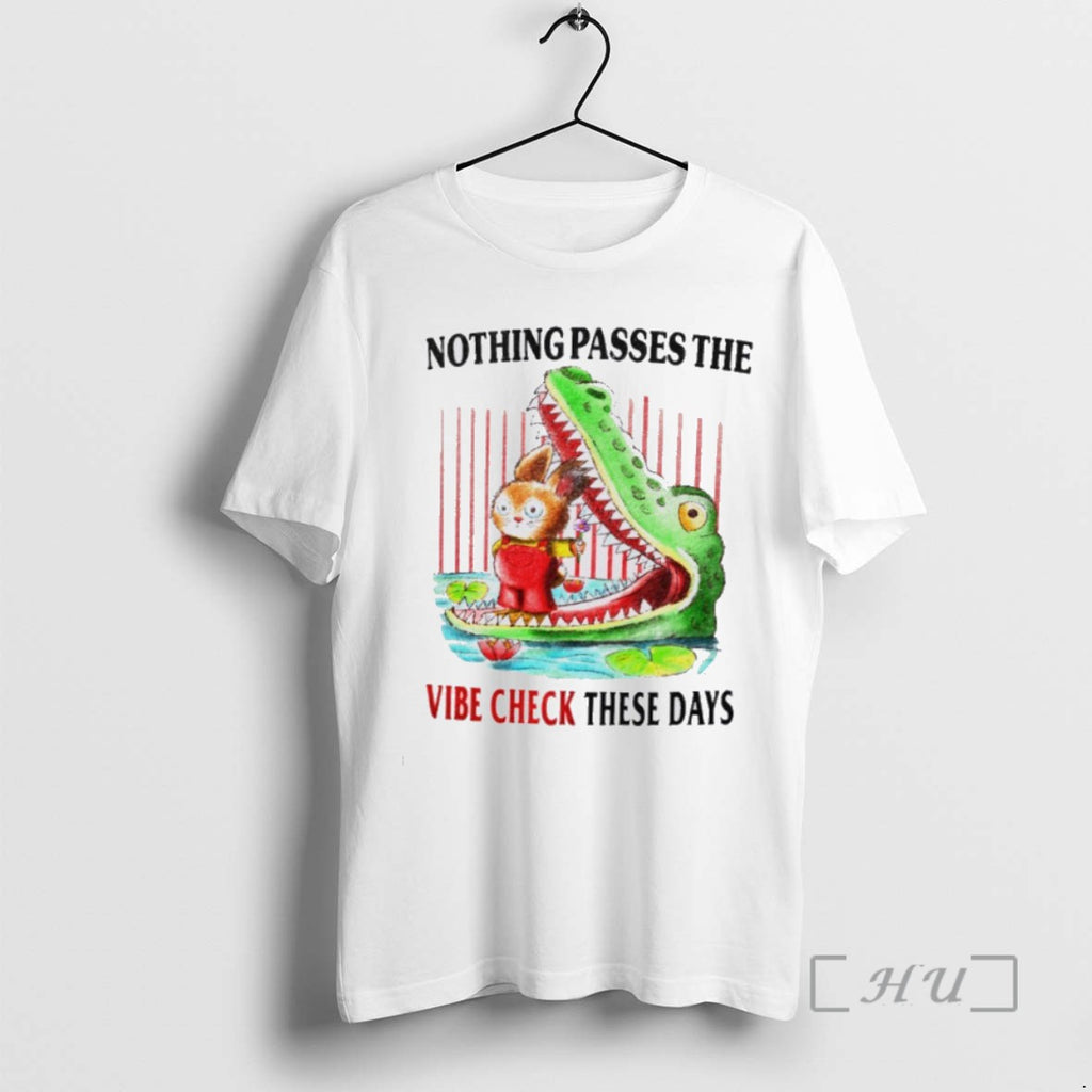 Officials Rabbit And Alligator Nothing Passes The Vibe Check These Days T Shirt Sweater