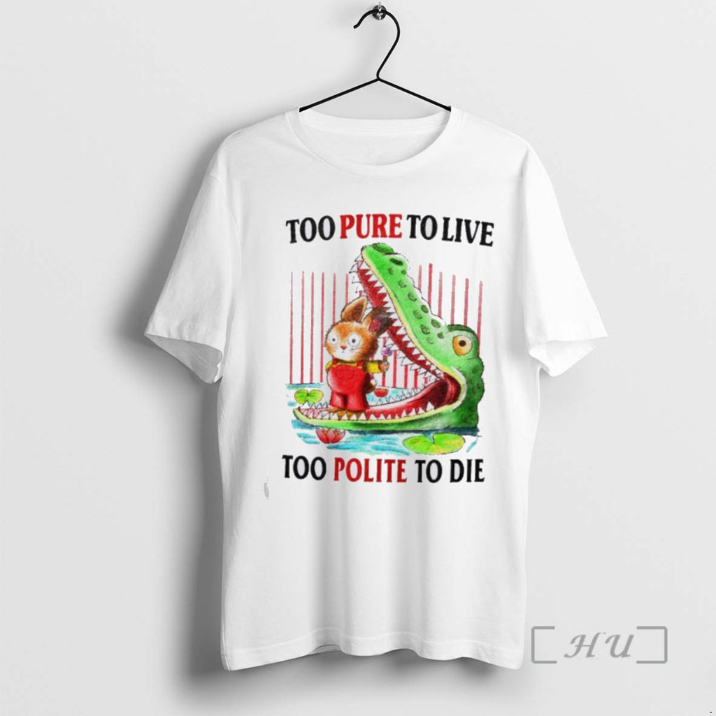 Officials Rabbit And Alligator To Pure To Live Too Polite To Die T Shirt Sweater