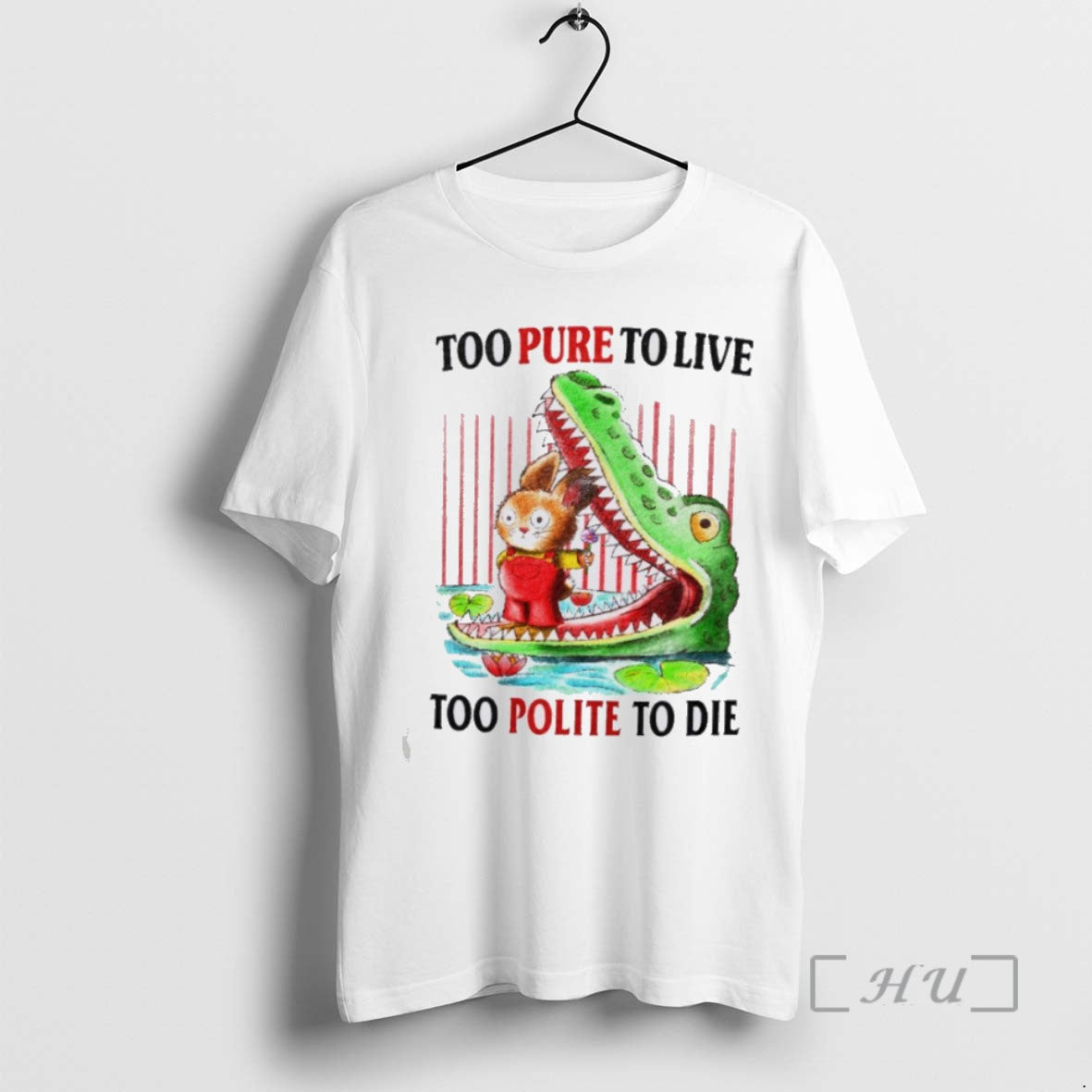 Officials Rabbit And Alligator To Pure To Live Too Polite To Die T Shirt Sweater