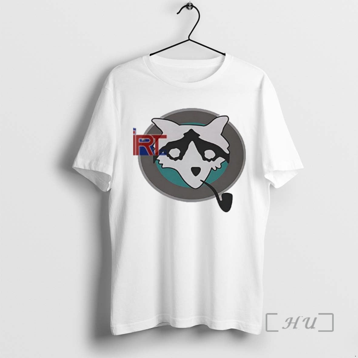 Officials Raccoon With Pipe