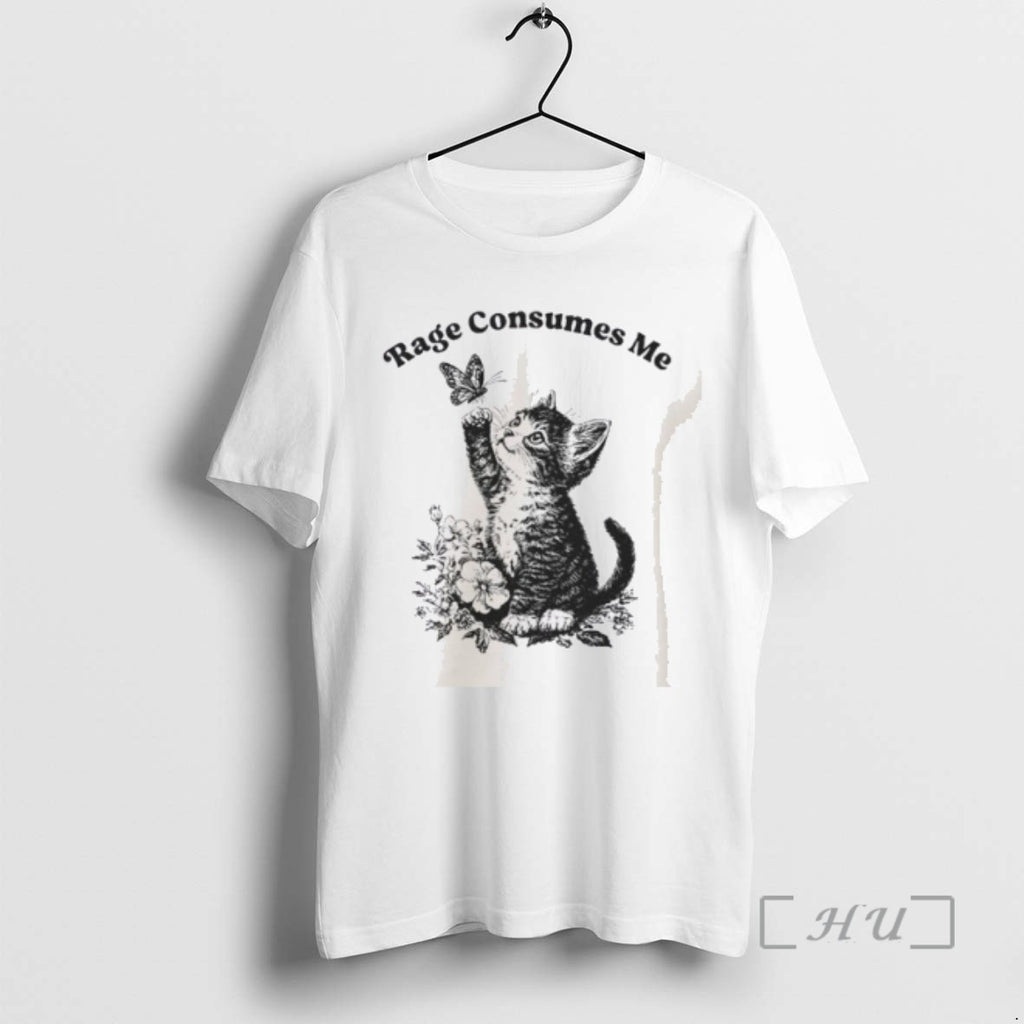 Officials Rage Consumes Me Cute Cat Meme Tee Shirt Sweater