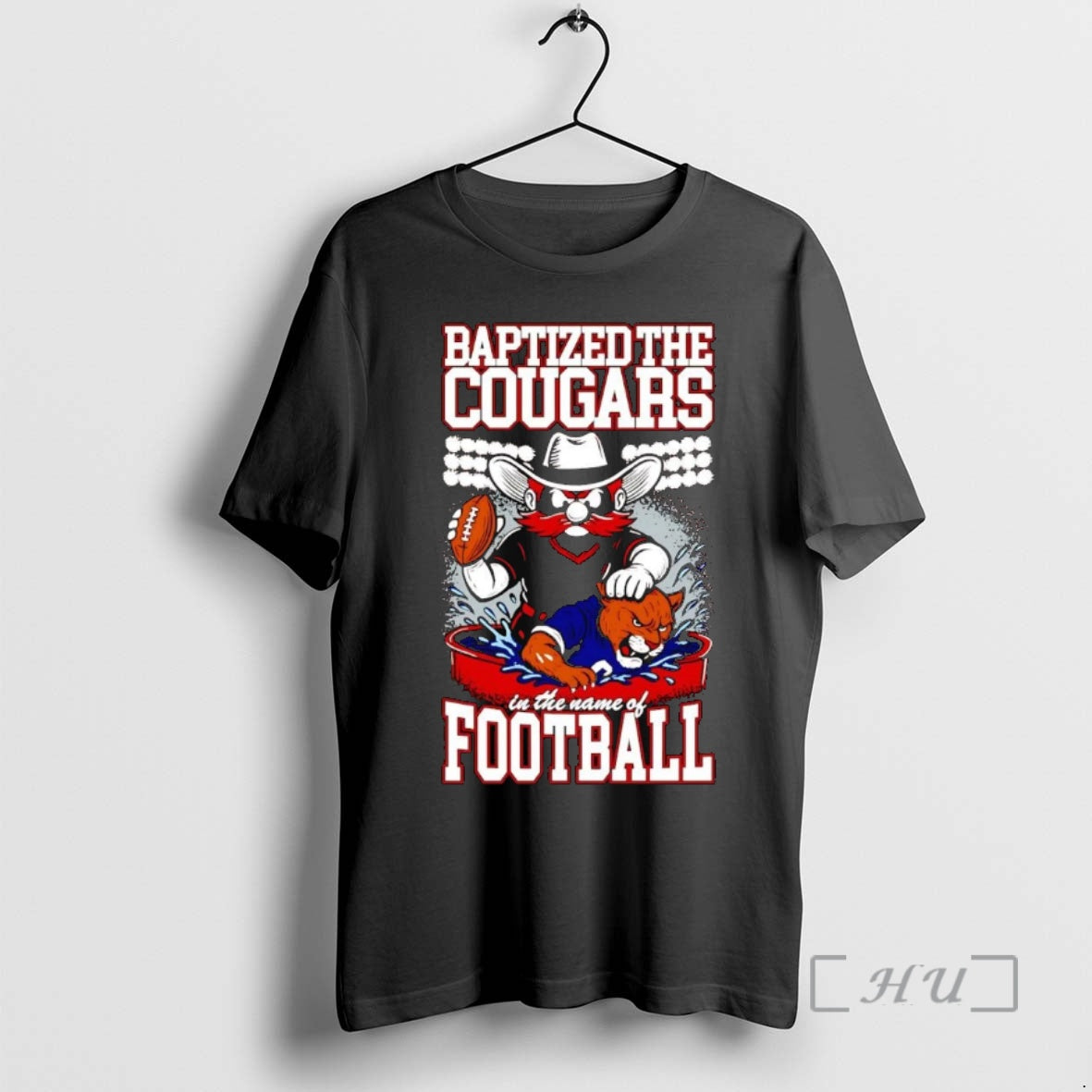 Officials Red Raiders Baptized The Cougars In The Name Of Football Premium T Shirts Sweater