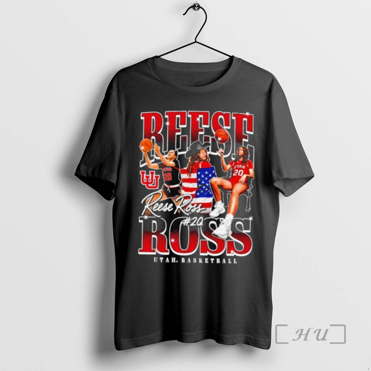 Officials Reese Ross Utah Utes Basketball Retro 90s Premium T Shirt Sweater