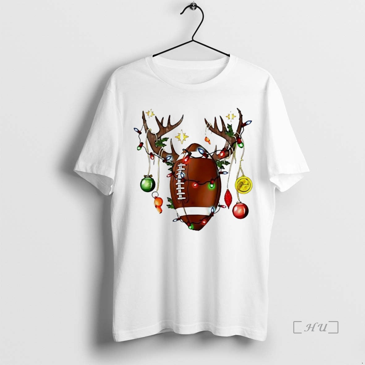 Officials Reindeer Football Christmas Lights White