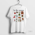 Officials Retro Christmas Sublimation Tis The Season Premium Tee Shirt Sweater