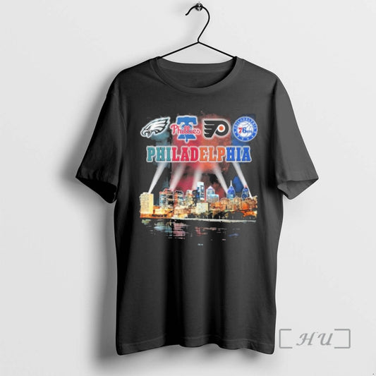 Officials Retro City Of Philadelphia Sports Teams Logo T Shirt Sweater