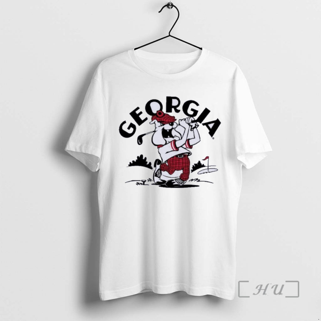Officials Retro Georgia Bulldogs Golf Tee Shirt Sweater