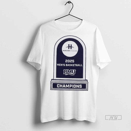 Officials Robert Morris Colonials Mens Basketball 2025 Horizon League Championship Trophy Premium Tee Shirt Sweater