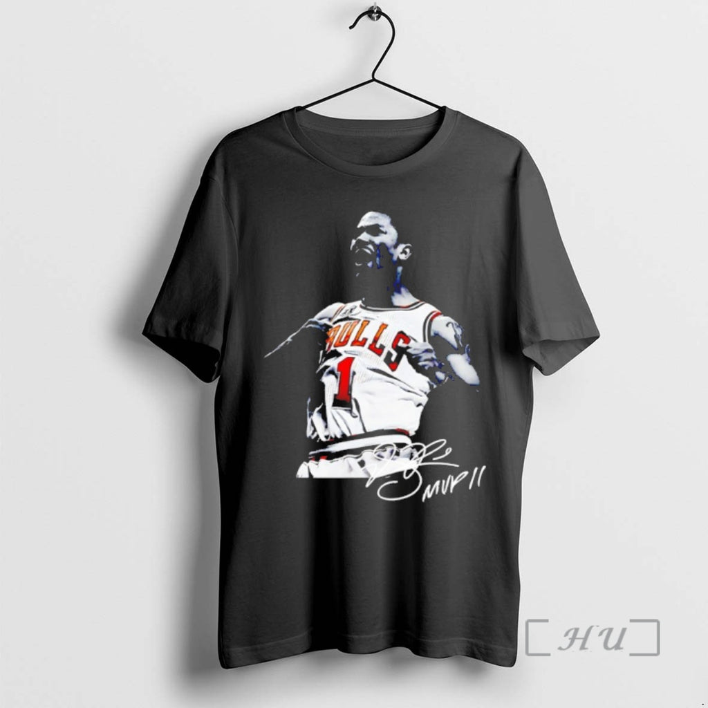 Officials Rose Mvp 11 Derrick Rose Chicago Bulls Signature T Shirt Sweater