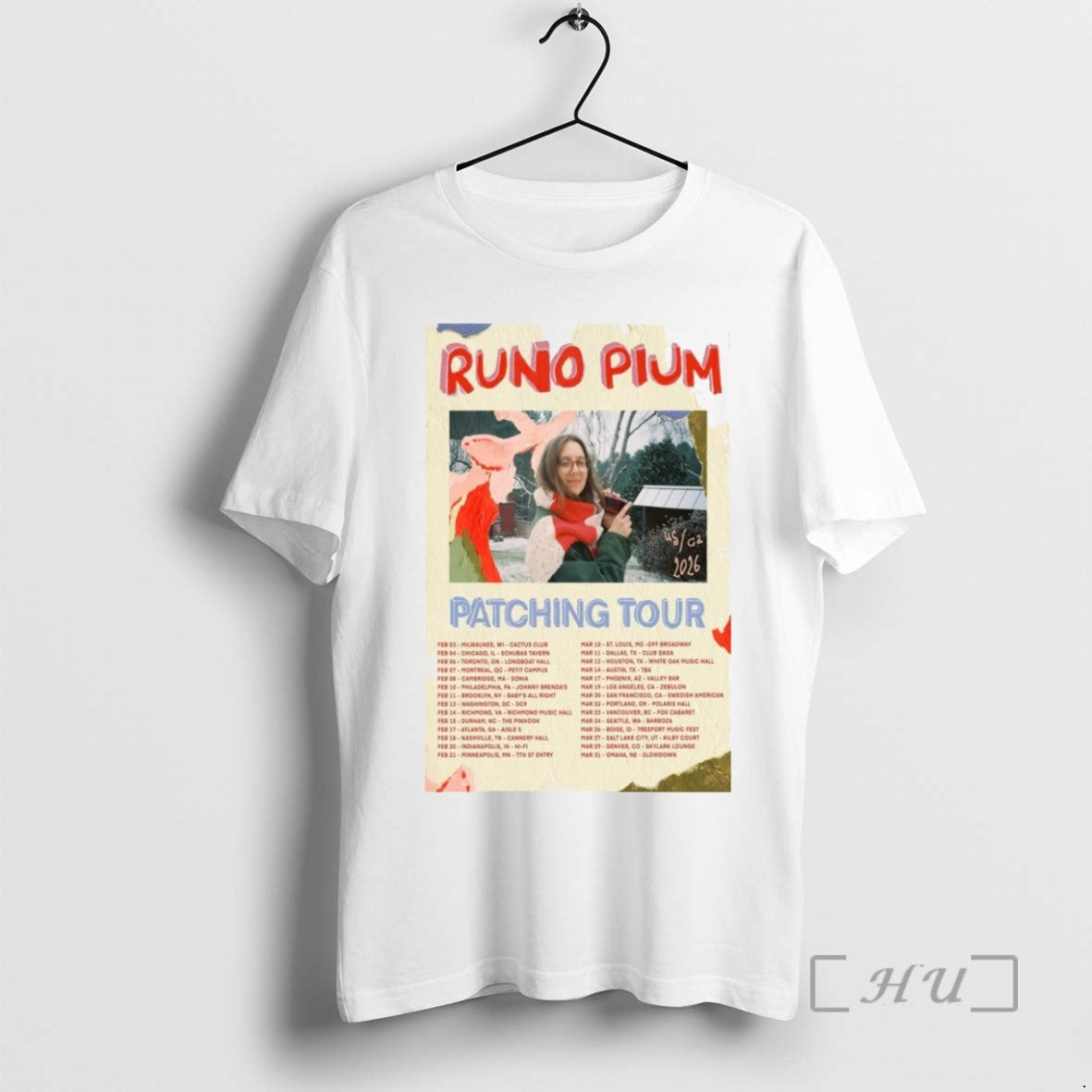Officials Runo Plum Patching Tour February March 2026 T Shirt Sweater