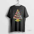 Officials Sf 49ers And Golden State Warriors Christmas Tree Two Teams Premium Tee Shirt Sweater