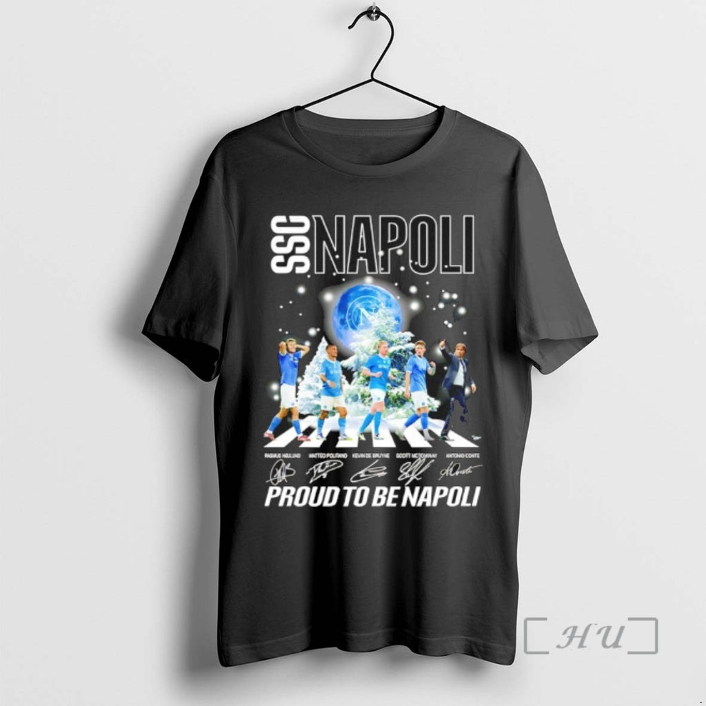 Officials Ssc Napoli Walking Proud To Be Napoli Signatures Tee Shirt Sweater