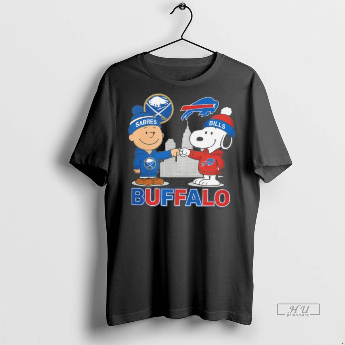 Officials Sabres X Bills Peanuts Buffalo City Premium Tee Shirt Sweater