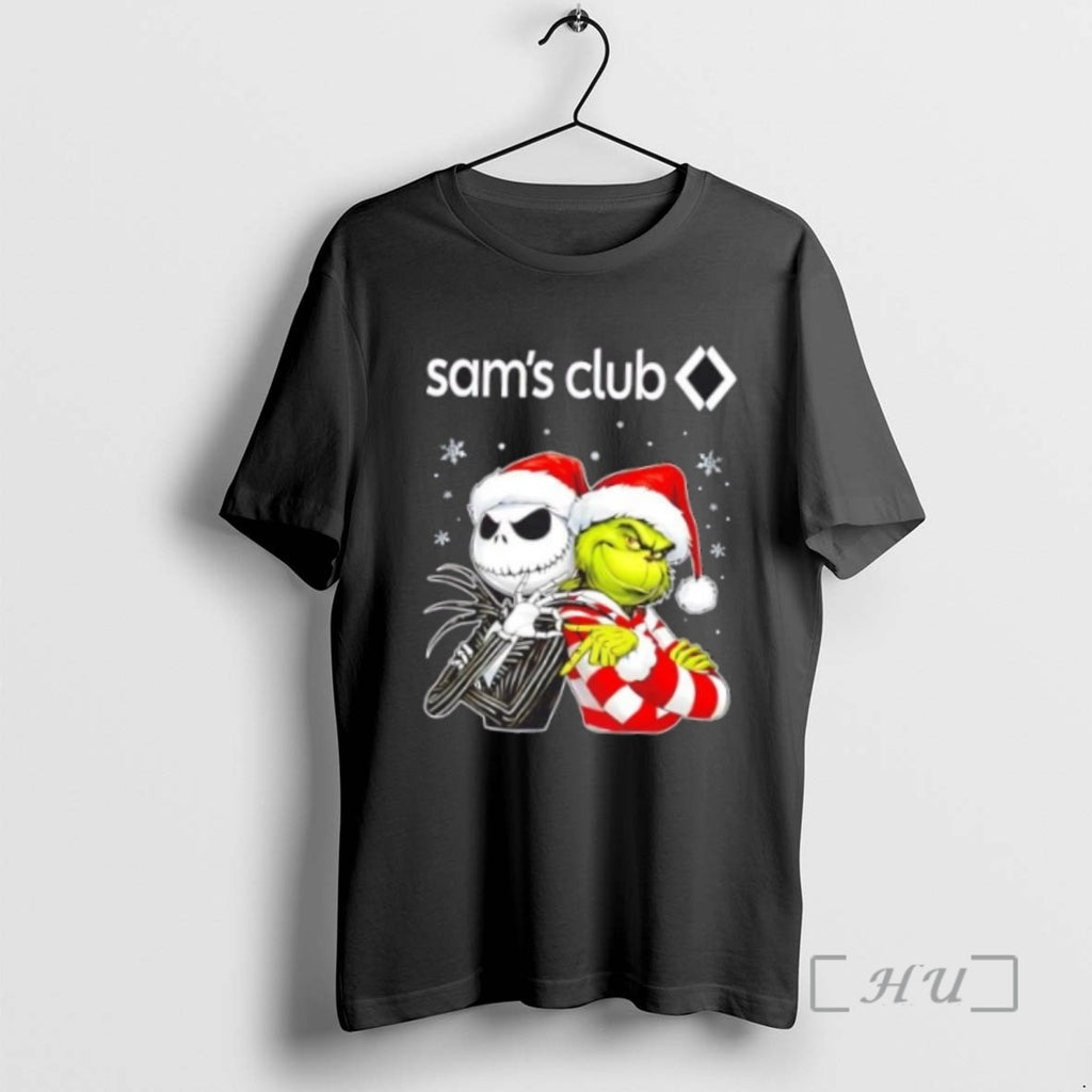 Officials Sams Club X Jack Skellington And Grinch Six Seven Merry Christmas Tee Shirt Sweater