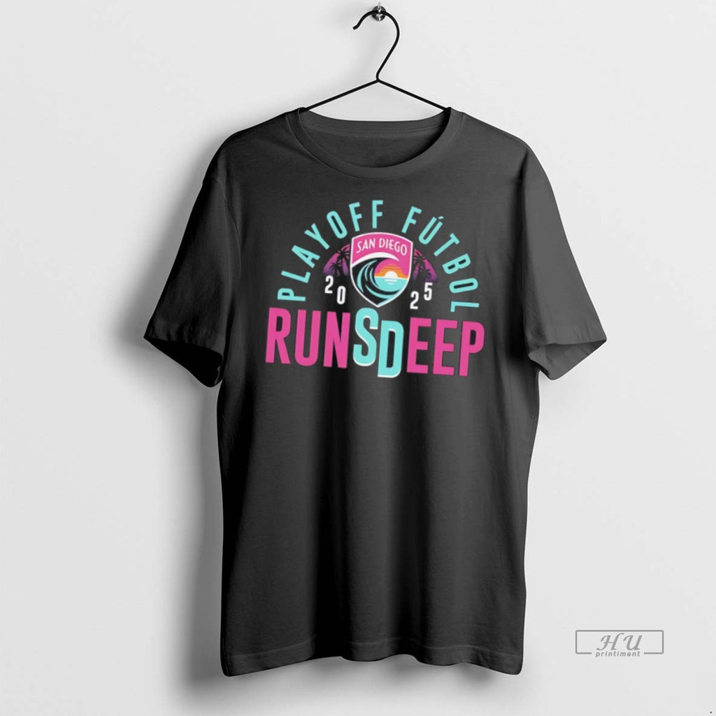 Officials San Diego Wave Fc Playoff Futbol 2025 Retro Vibe Tee Shirt Sweater