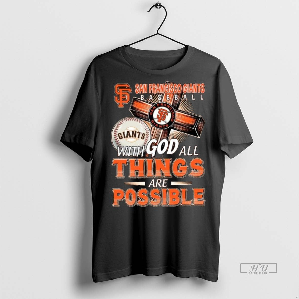 Officials San Francisco Giants Baseball With God All Things Are Possible 2025 Long Sleve Premium