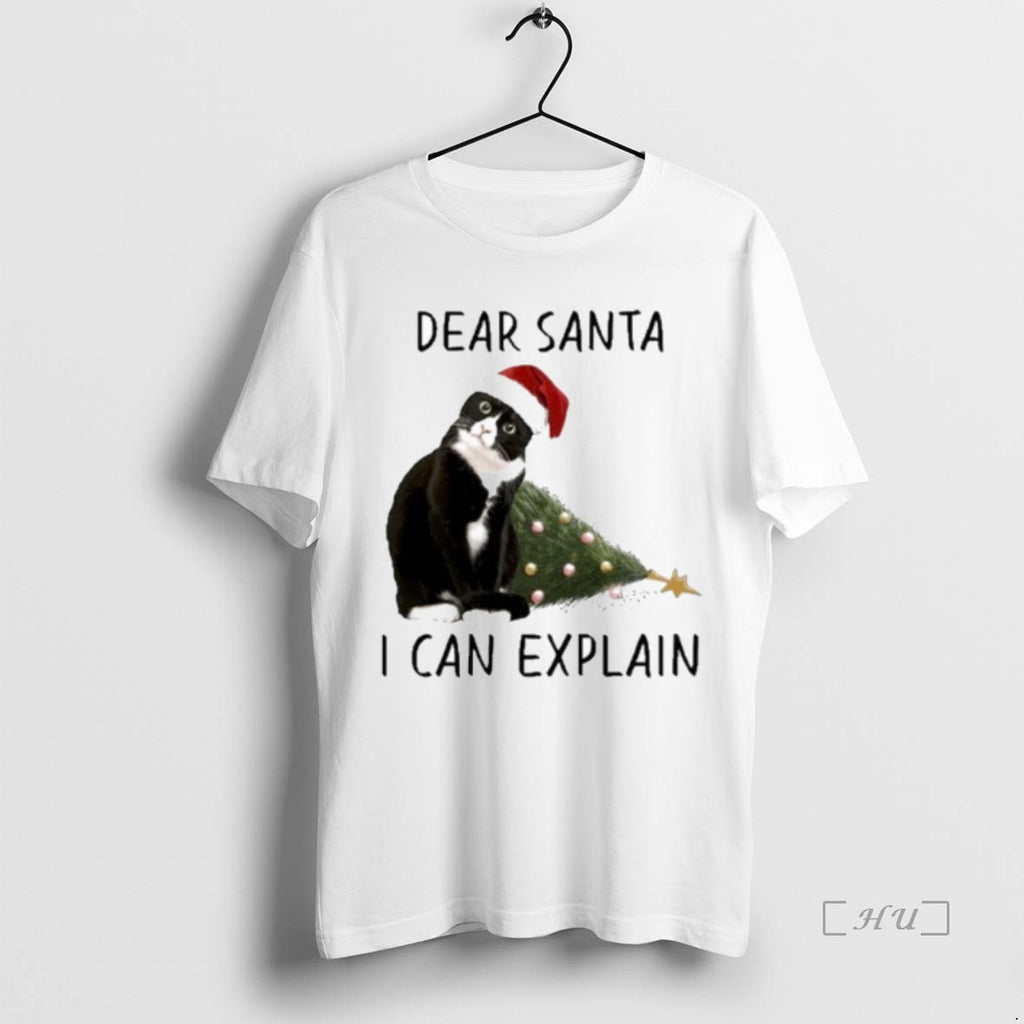 Officials Santa Black Cat Dear Santa I Can Explain Premium T Shirt Sweater
